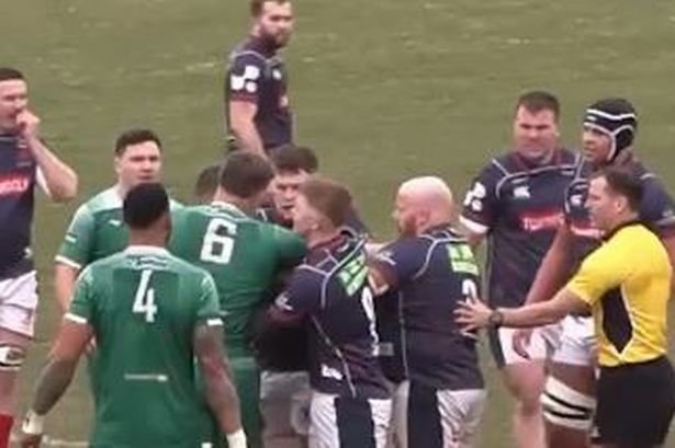 Comical announcement at rugby match leaves crowd in stitches as tempers flare on pitch