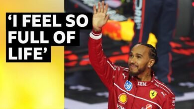 Hamilton makes first global appearance as a Ferrari driver