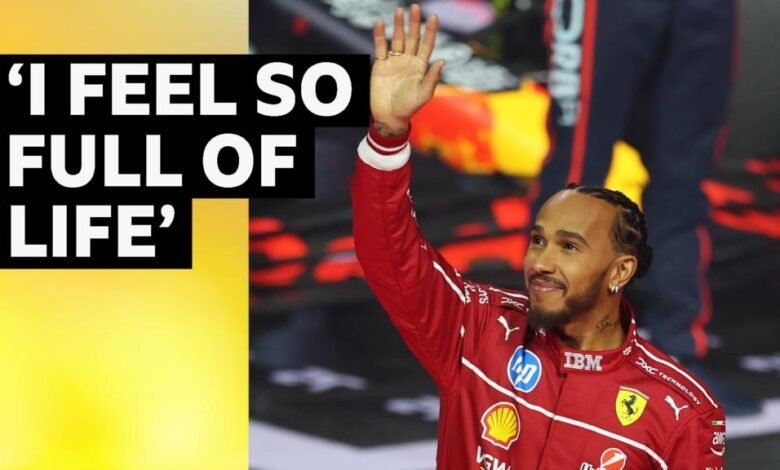 Hamilton makes first global appearance as a Ferrari driver