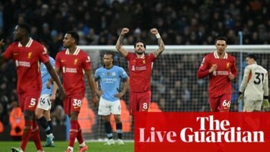 Manchester City v Liverpool: Premier League – live | Premier League