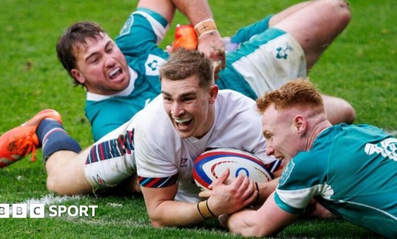 England A 28-12 Ireland A: Jack van Poortvliet scores stunning solo try in win