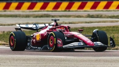 Hamilton and Leclerc take to the track in Ferrari’s new SF-25