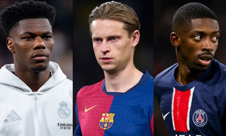 Man Utd eye Tchouameni after failed De Jong bid; Liverpool want €100m Dembele