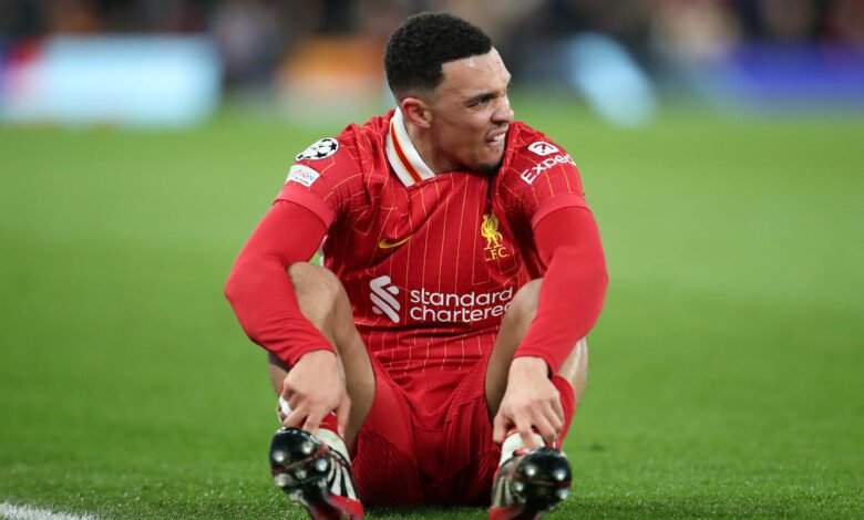 The Liverpool games Trent Alexander-Arnold will miss with ankle injury