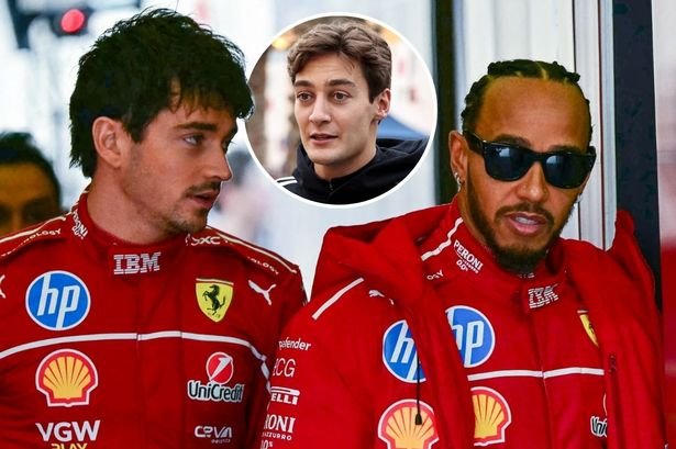 George Russell predicts how Lewis Hamilton will fare against Charles Leclerc at Ferrari