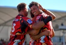 Five tries to 21-year-old sees Crusaders gallop past Western Force