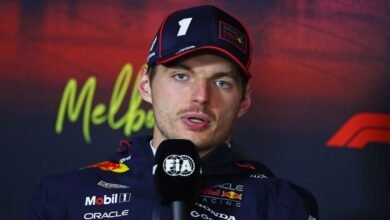 Max Verstappen gives blunt five-word response to George Russell question