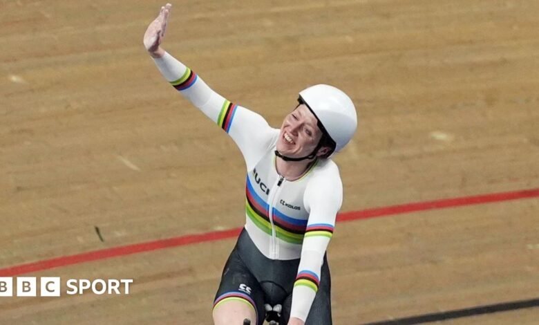 Anna Morris breaks own world record again at British Track Championships