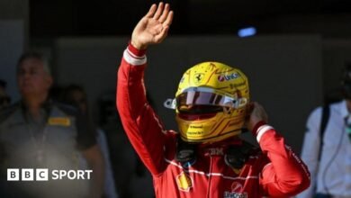 Lewis Hamilton takes first Ferrari pole for China sprint race