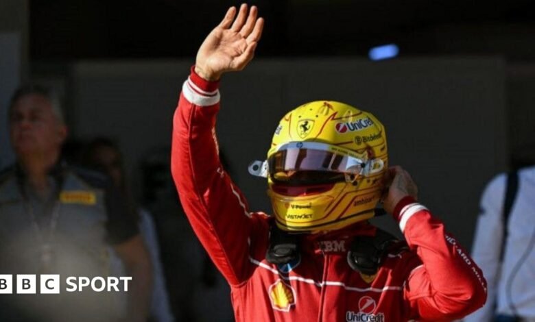 Lewis Hamilton takes first Ferrari pole for China sprint race